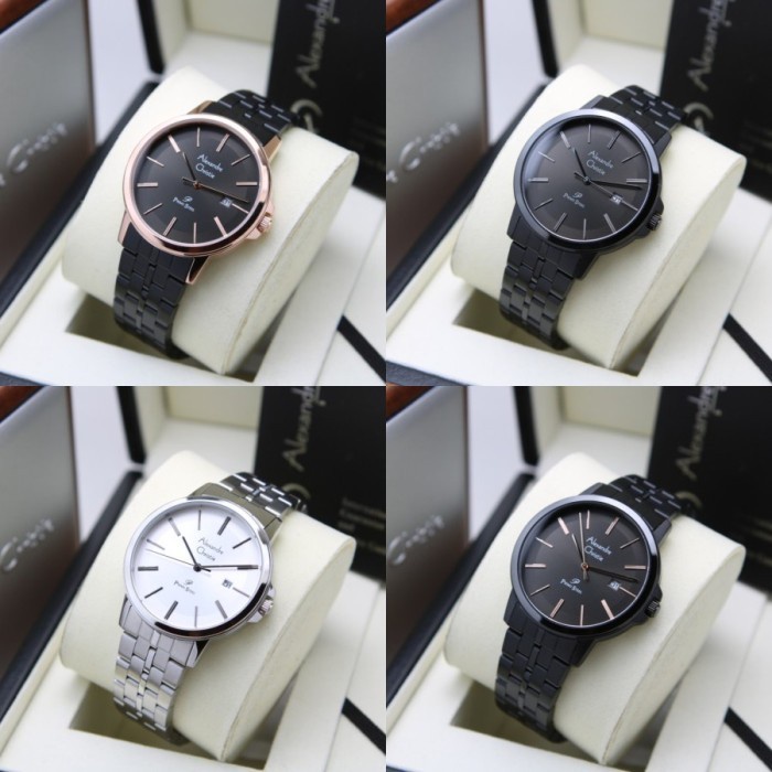 (NEW) Jam Tangan Pria Alexandre Christie AC1036 / AC 1036 Ori Stainless