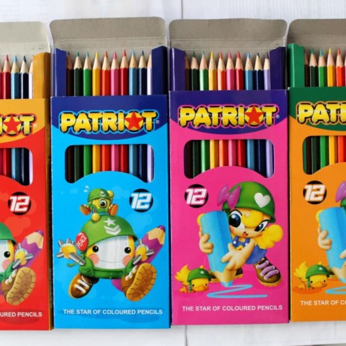 

PENSIL WARNA MURAH PATRIOT 12 WARNA PANJANG