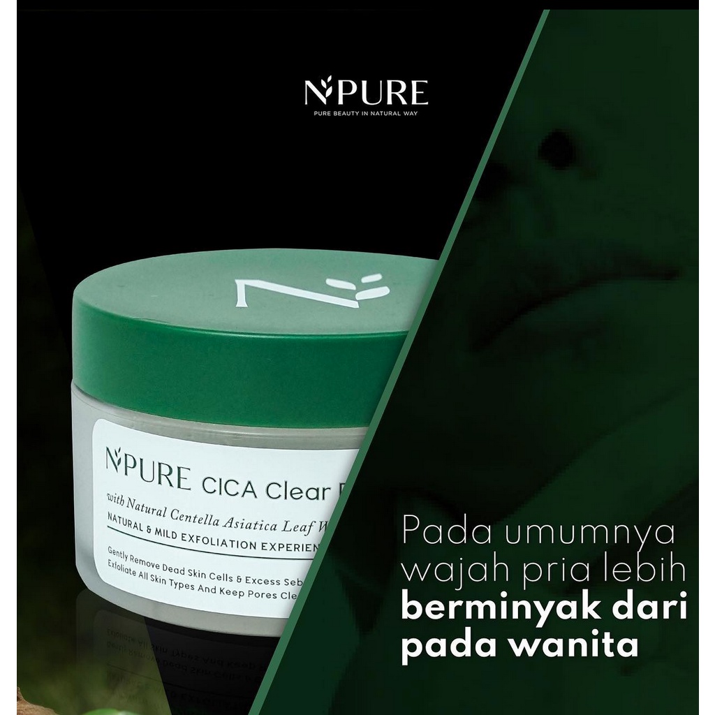 B13 NPURE cica clear pad full size pads fullsize kapas mencerahkan jerawat mengatasi beruntusan bruntusan bpom beruntusan bekas anti acne dead skin cell exfoliate exfoliasi komedo pori pori melembabkan melembutkan menghaluskan scrub peel
