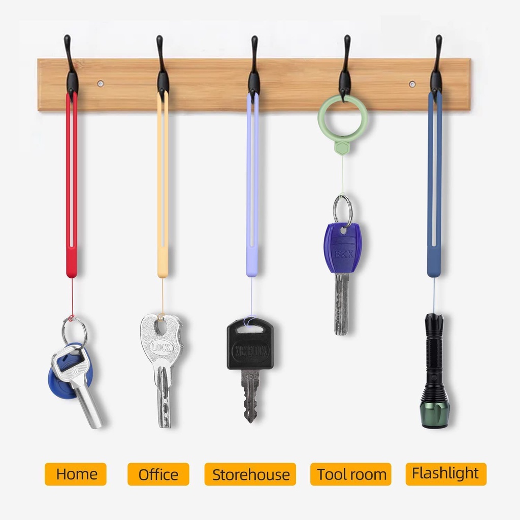 Tali Anti Hilang Multicolor Gantungan Kunci Lanyard Silikon Kompatibel Untuk Iphone Kalung Strap Aksesoris Ponsel