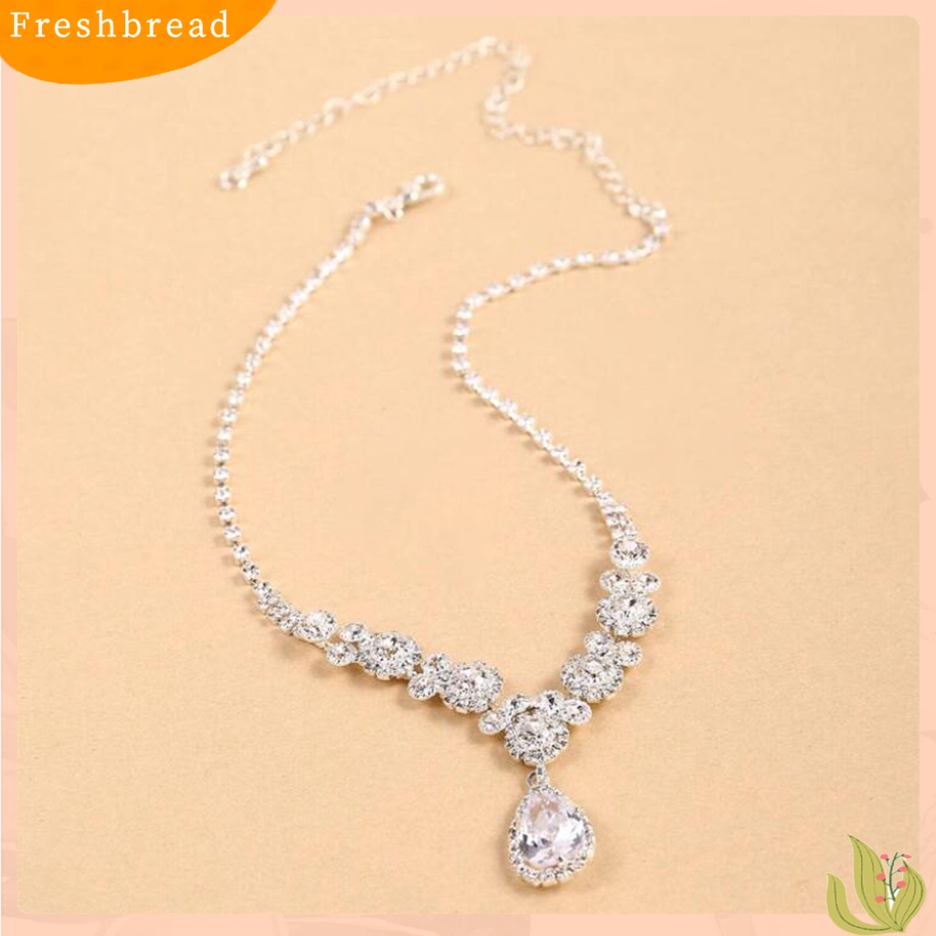 1 Set Kalung Dan Anting Bahan Alloy Untuk Perhiasan