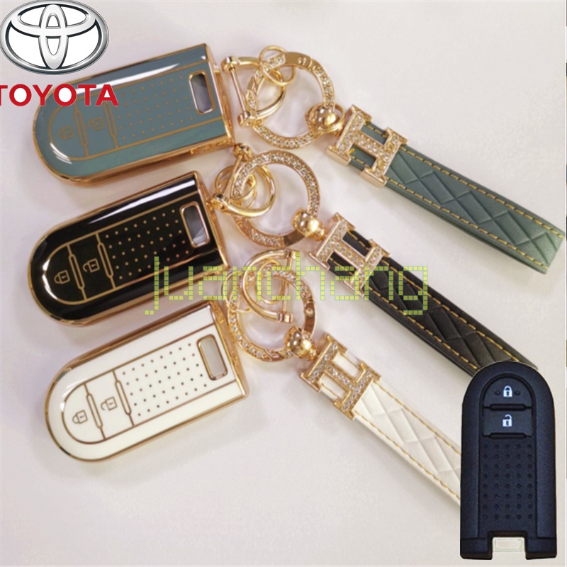 Casing Kunci Remote Mobil Bahan TPU Untuk Toyota Grand Avanza Ativa New Alza Veloz 2021 / All New Rush 2018 2019 Agya 2021 karet Daihatsu 2019