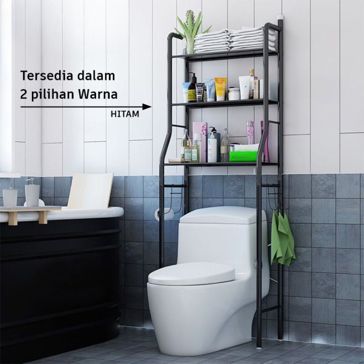 PROMO!! Rak Serbaguna Rak Toilet / Toilet Rack / Rak Serbaguna 165x50x26 -BARNIK88