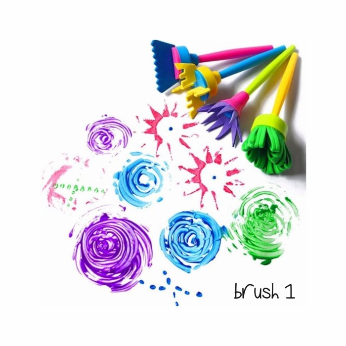 

Murah Kuas Lukis Cat Air Stempel Diy Brush Painting Graffity Montessori Anak Bergaransi