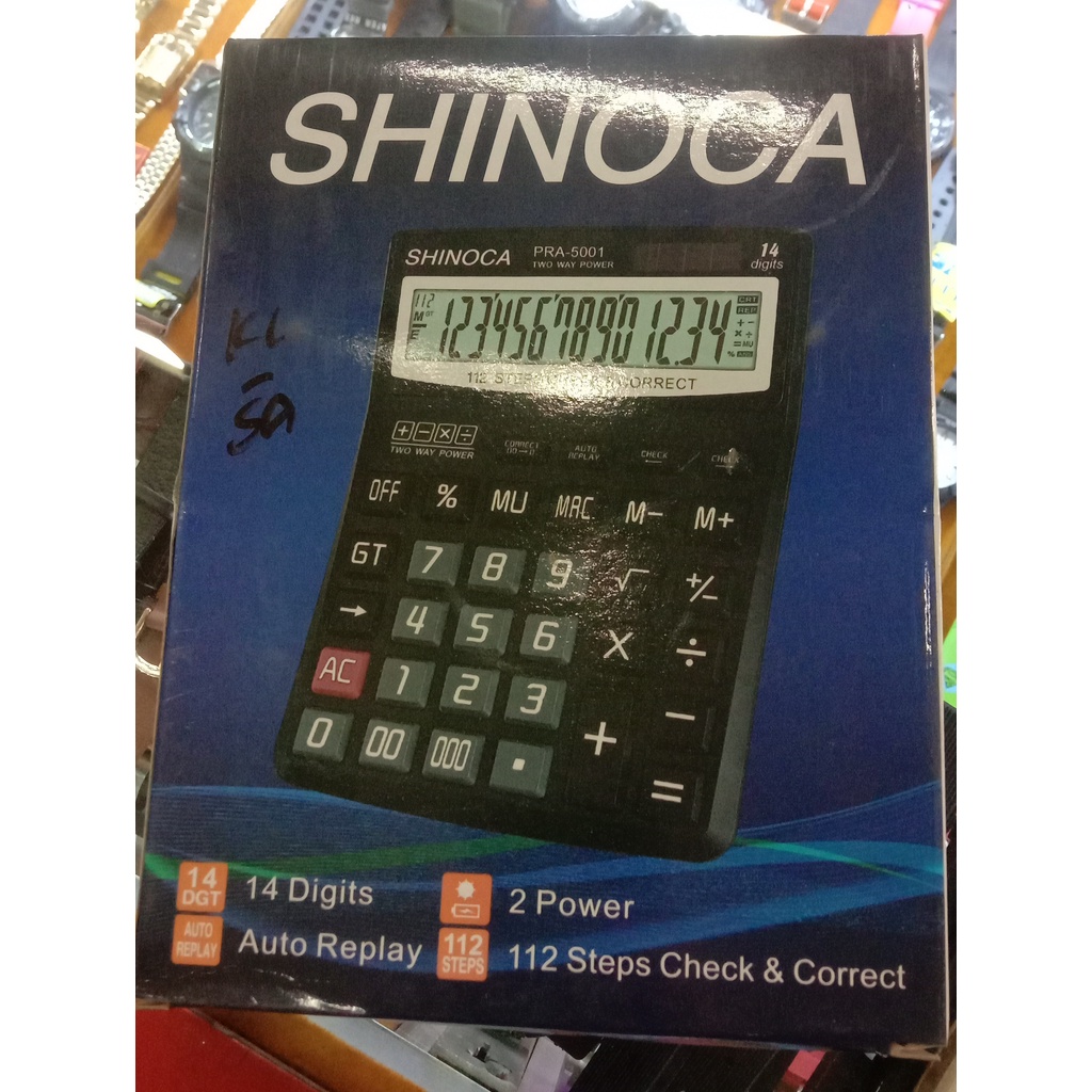 

KALKULATOR SHINOCA TAYPE PRA 5001 14 DIGITS