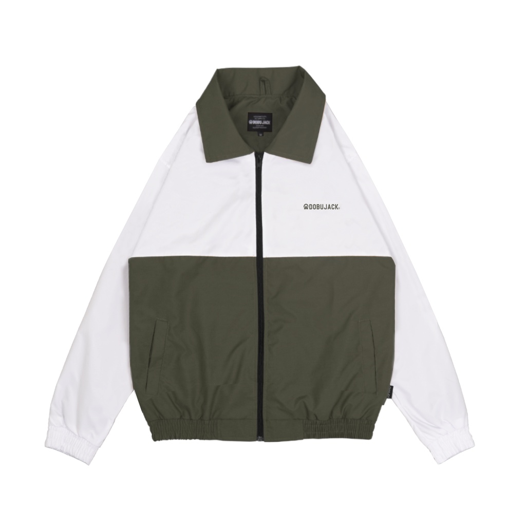 Dobujack Track Suit Jacket Chaqueta White Soft Olive