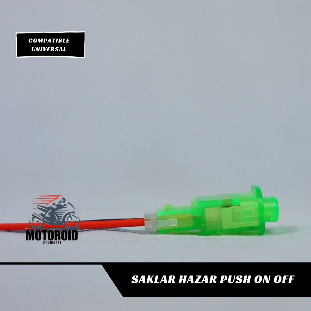 SAKLAR HAZARD TOMBOL SWITCH PUSH LED WARNA SEN UNIVERSAL HONDA YAMAHA ORI