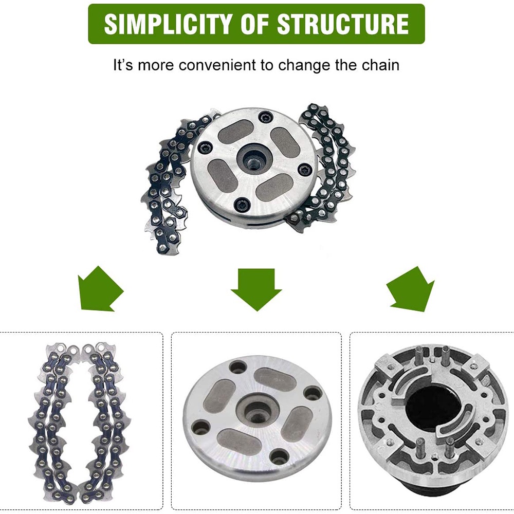 Lawn Mower Chain Head/Kepala Rantai Mesin Rumput/Pemangkas Rantai Kepala Rumput/Chain Trimmer Head Grasser