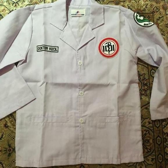 Baju dokter anak TK- Jas Dokter anak lucu- Jas dokter anak unisex - XS Termurah