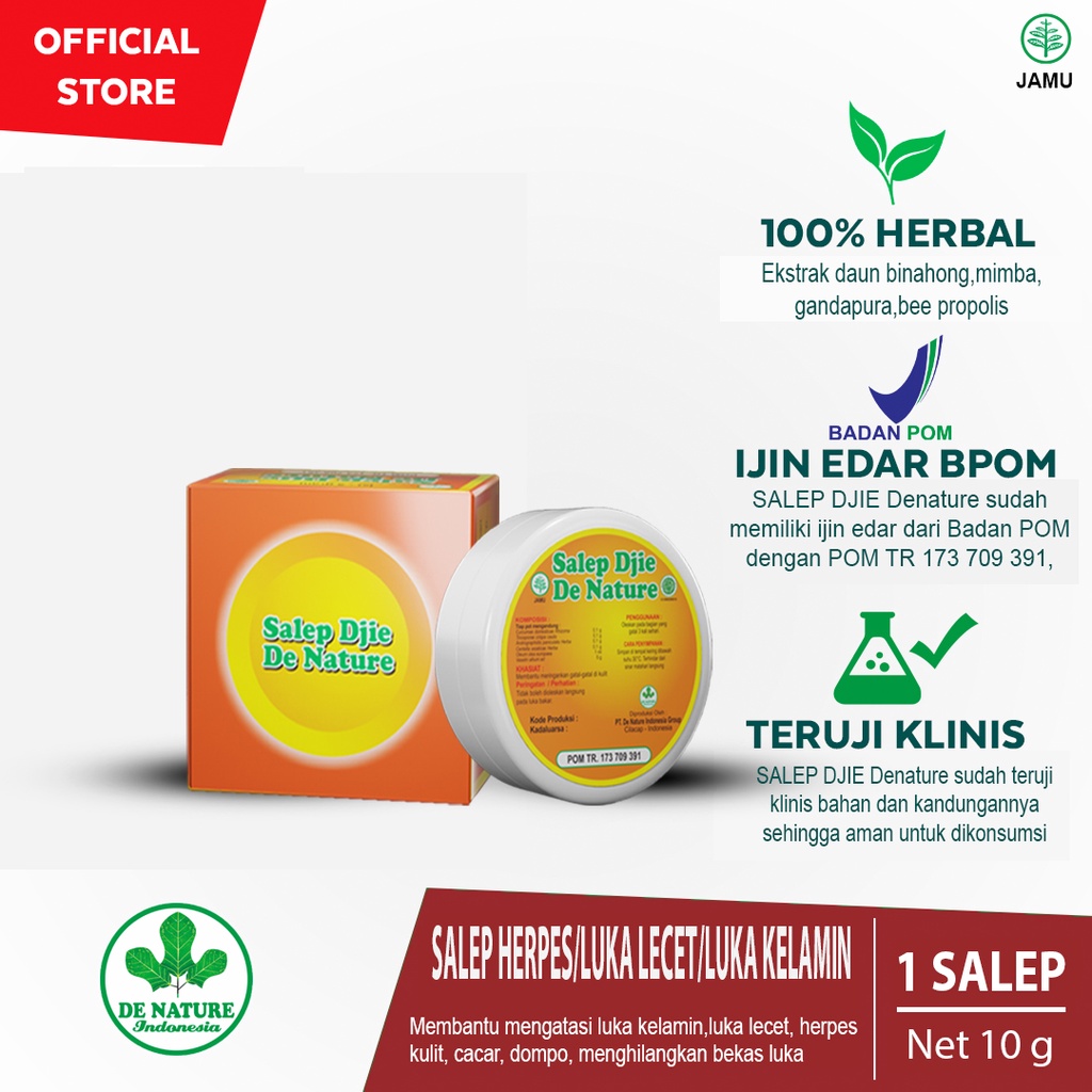SALEP DJIE ASLI Obat ampuh atasi Herpes Kulit Cacar Dompo Luka Lecet di Kelamin-Jerawat Nanah/Bopeng