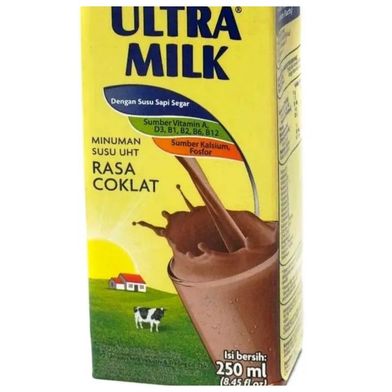 

Ultra Milk Susu UHT Coklat 250 ml Kotak