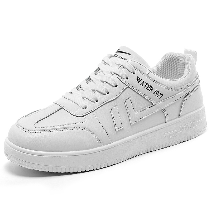 Highland Sepatu Sneakers Pria Sepatu Cowok White Running Shoes Kuliah Kerja Outdoor KSR108