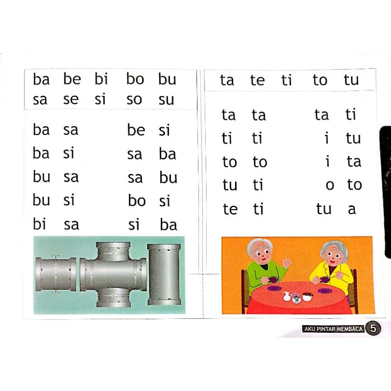 buku paket isi 3 buku aku pintar membaca jilid 1,2,3 19x27cm