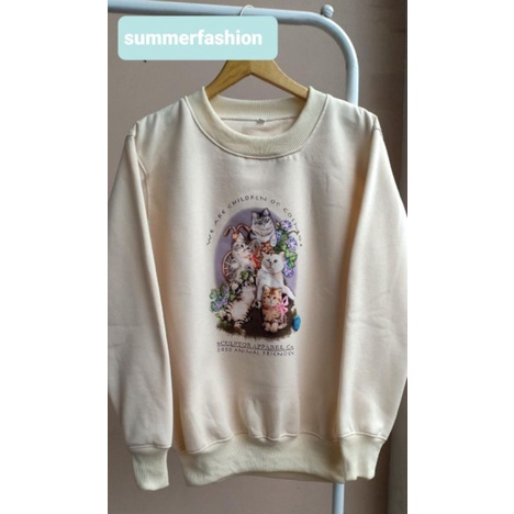 DTF Animal Friendly Sweater Wanita Premium Ready