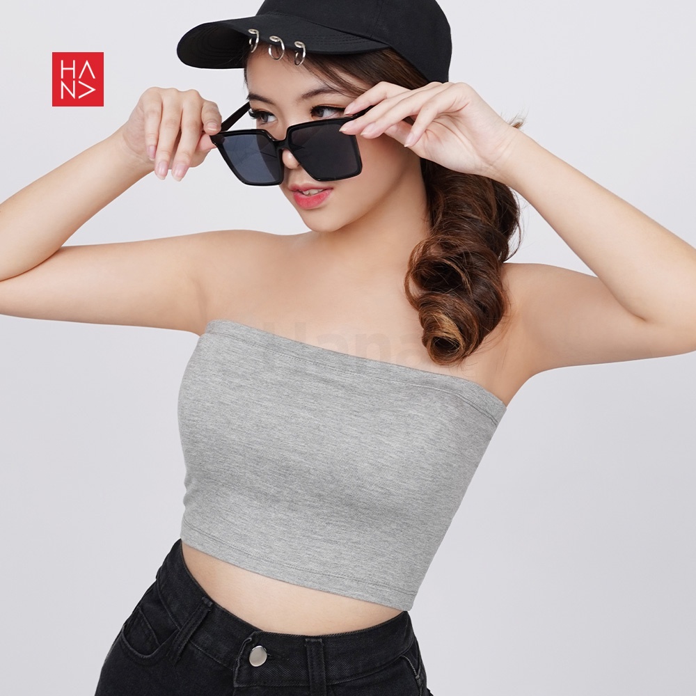 HanaFashion JKT- Calista Tube Crop Top Kemben Pendek Wanita - TT068