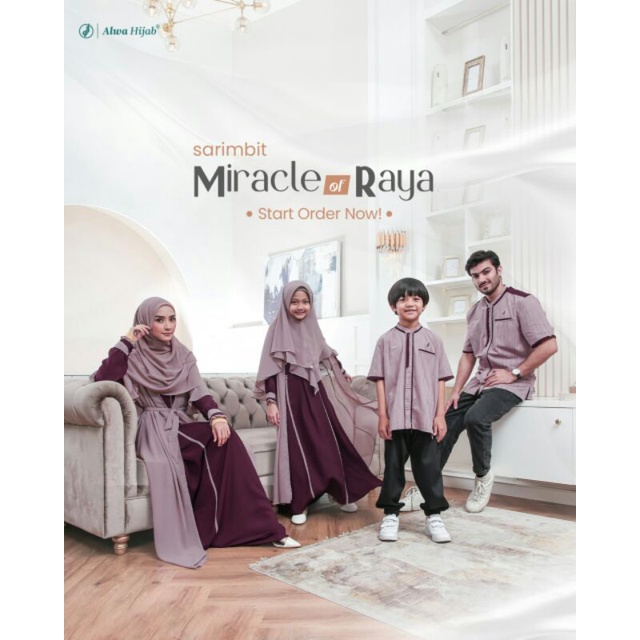 [READY STOCK] Sarimbit Miracle of Raya by Alwa Hijab