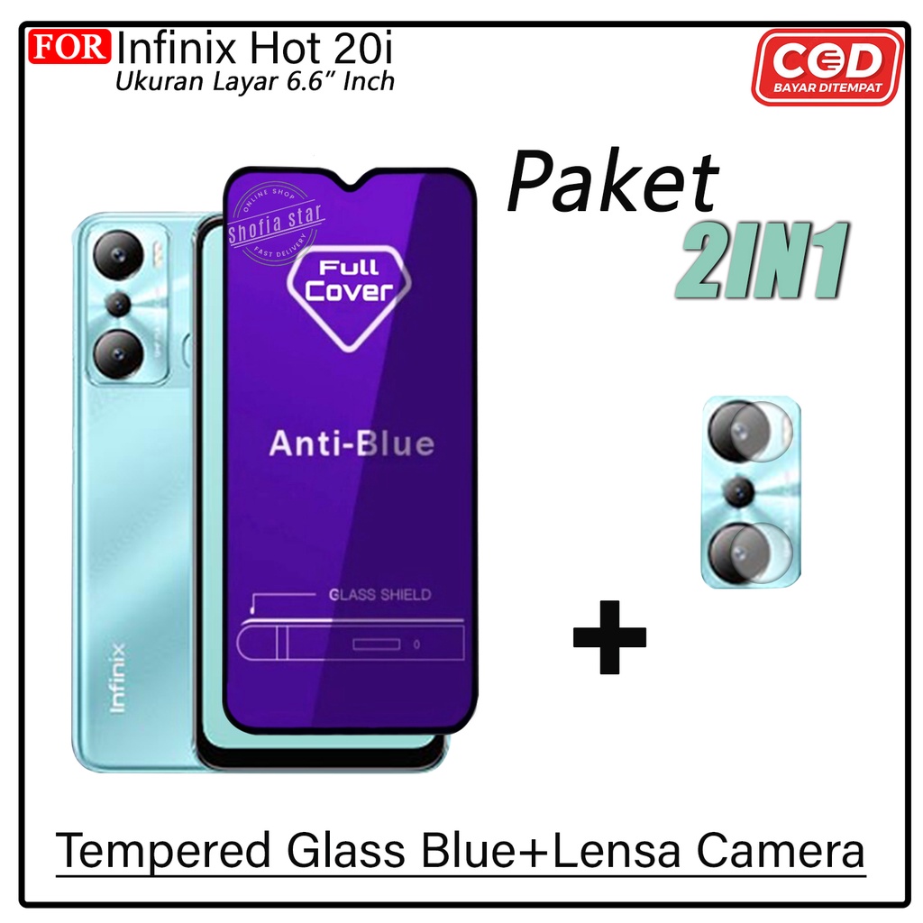 PAKET 2IN1 Tempered Glass Matte Infinix Hot 20i 20s 10s Anti Glare Full Layar