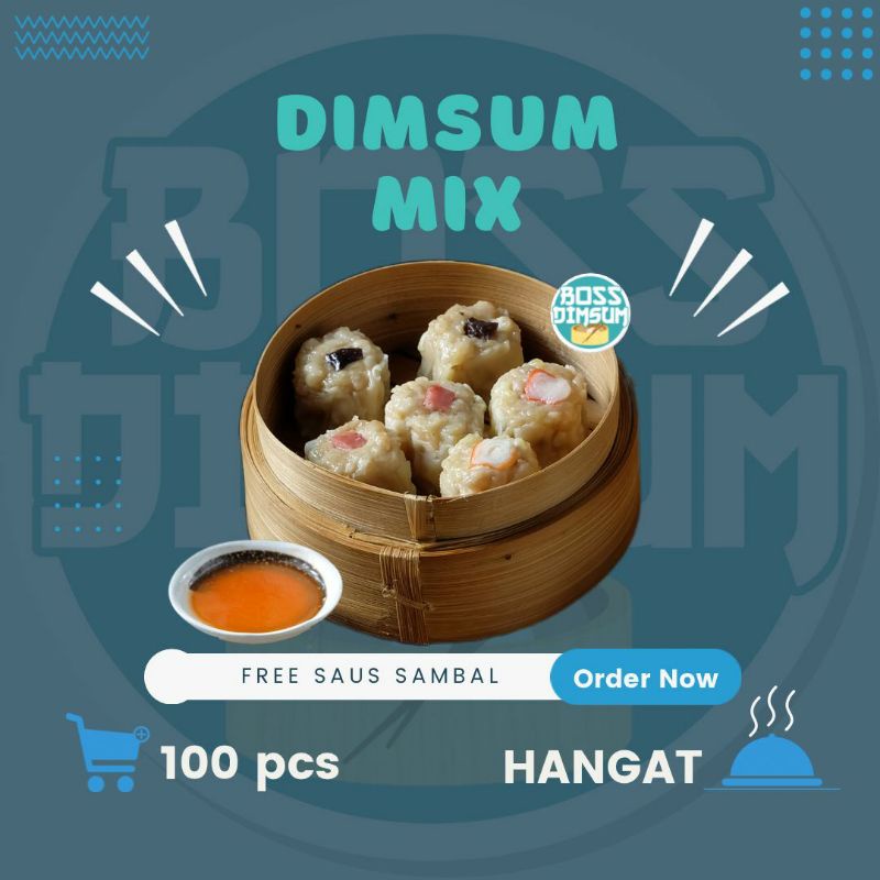 

BOSSDIMSUM MIX 100 PCS (HANGAT)