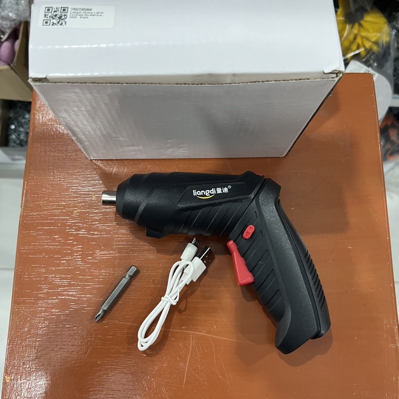 BOR OBENG BATEREI CORDLESS SCREWDRIVER 4.2V OBENG LISTRIK PORTABLE BATERAI