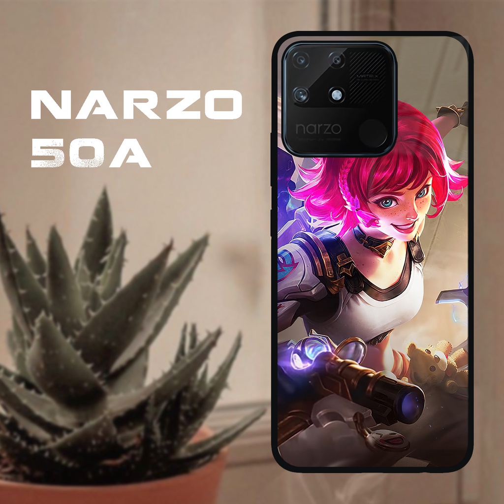 Case Kilau Realme Narzo 50a | Narzo 50A| Casing Hp Realme | Pelindung Smartphone | Motif ML