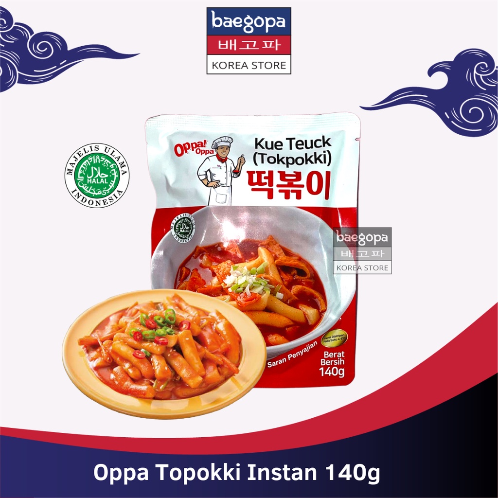 

OPPA Toppoki 100g+ Sauce 40g Halal / Tokpokki -Tteokbokki Kue Teuck