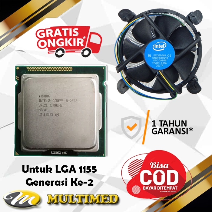 Processor Core i5 2320 Untuk LGA 1155 + FAN Standard