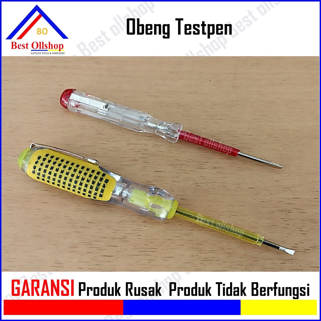 Obeng Tespen Listrik BB Bolak Balik Plus Minus / Obeng Testpen Bolak Balik Taspen Min Plus