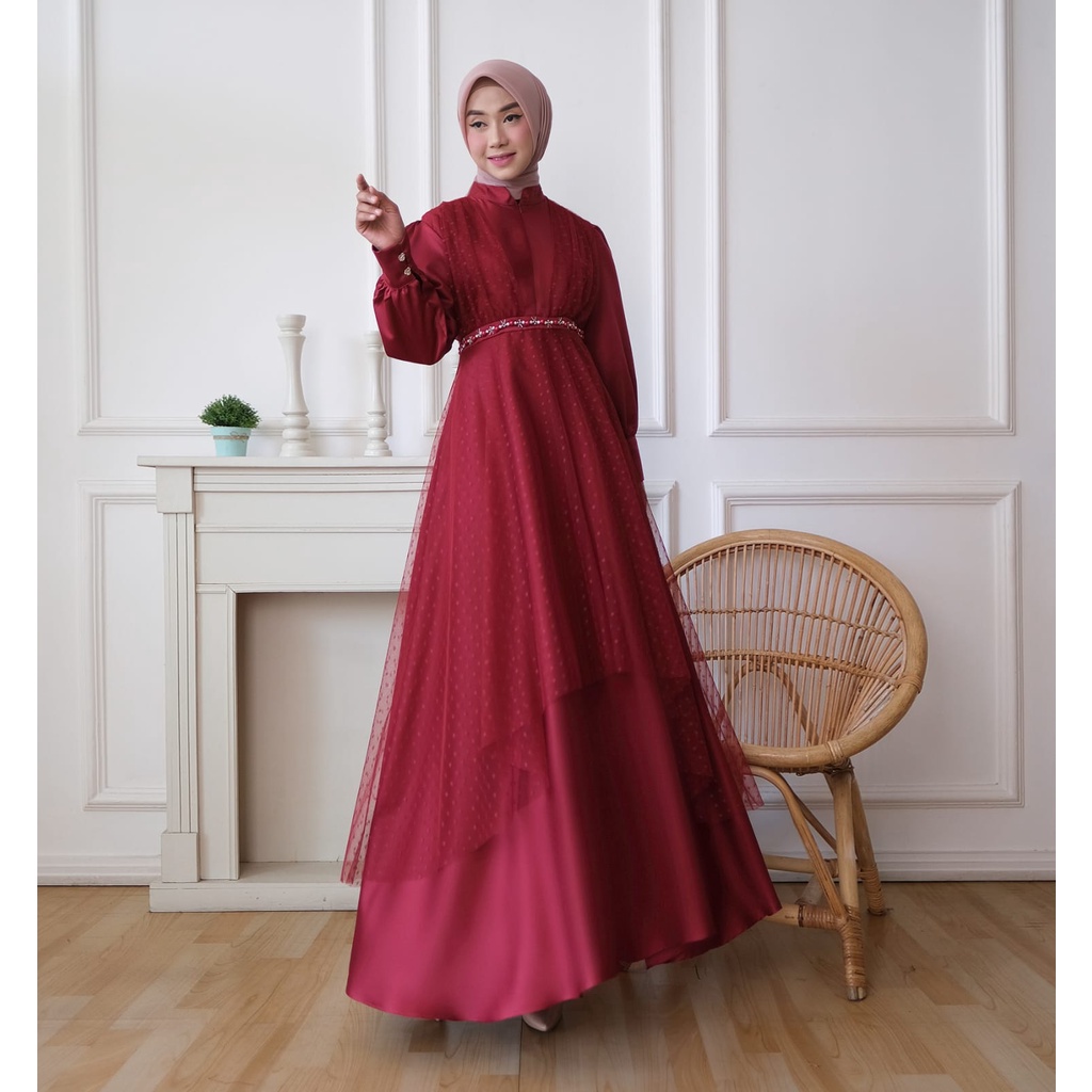 DRESS PESTA KONDANGAN NAOMI GAMIS SIMPLE