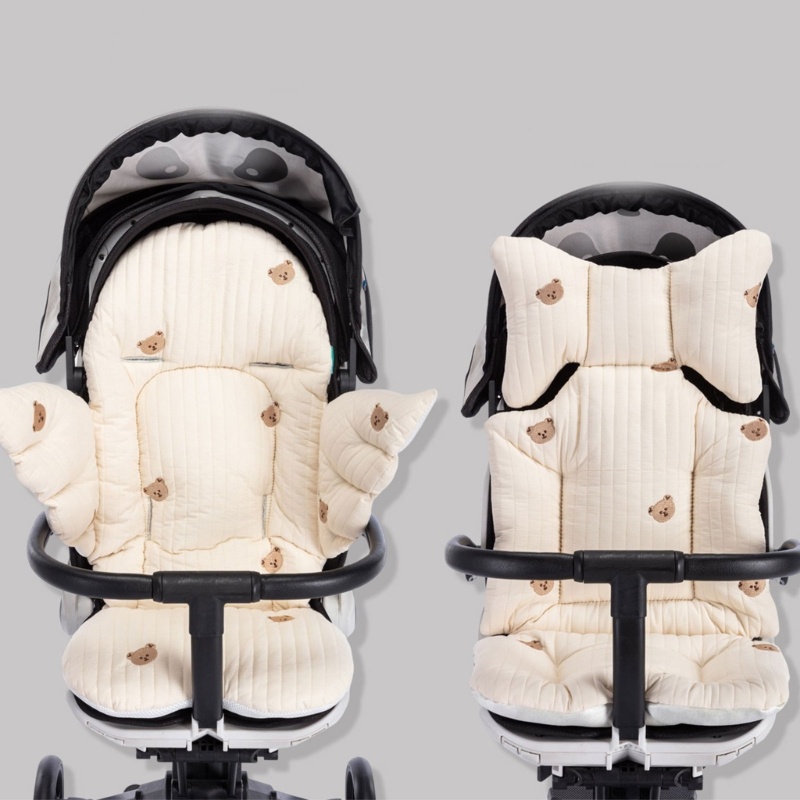 Mary Babys Stroller Cushion Soft Babys Pushchair Seat Liner Pram Penyangga Kepala &amp; Tubuh