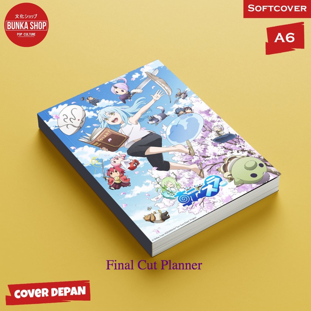 

Pocket Notre Anime Rimuru 7 Softcover A6 Buku tulis catatan Notes Agenda planner Jurnal .