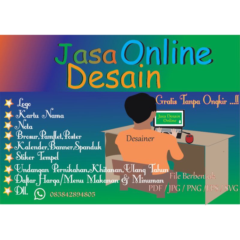 Jasa Desain (Banner,Poster,Stiker, dll)