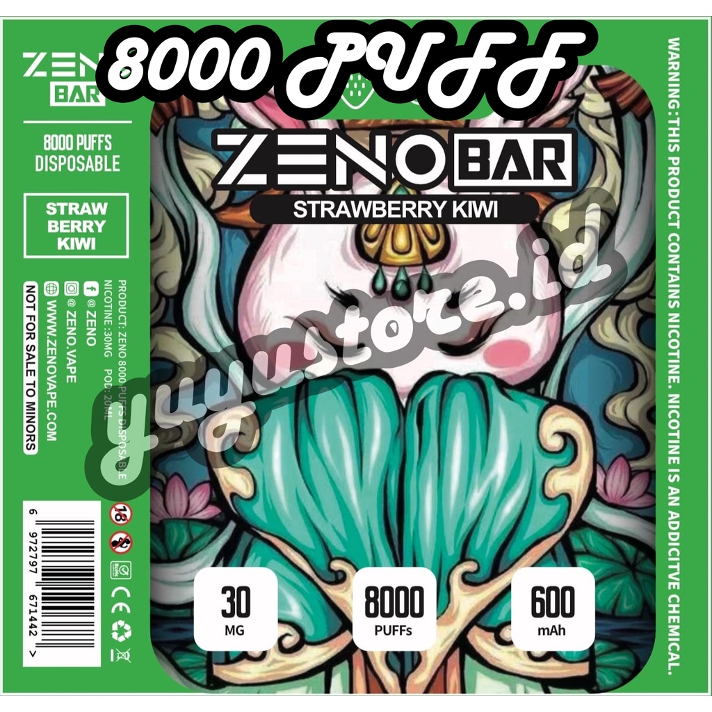 Zeno Bar Disposable Pods Bar Rechargeable / Vape Sekali Pakai - 8000 Puff All Flavors