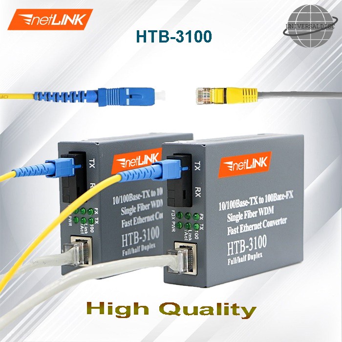 NetLink HTB 3100 AB HTB3100 AB Single mode Media Converter Netlink