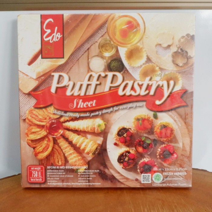 

ORIGINAL MURAH edo puff pastry sheet 750gr / edo kulit pastry 750 gram