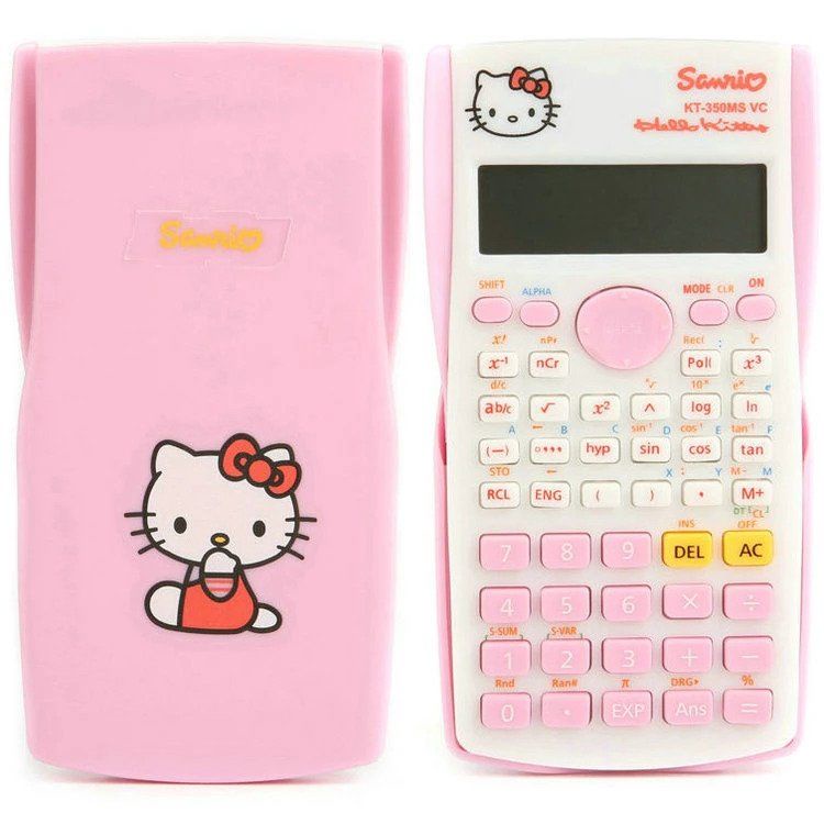 Kalkulator Sains Scientific 350 Hello Kitty / Doraemon Dagang / Kantor 12 Digit Lucu Unik