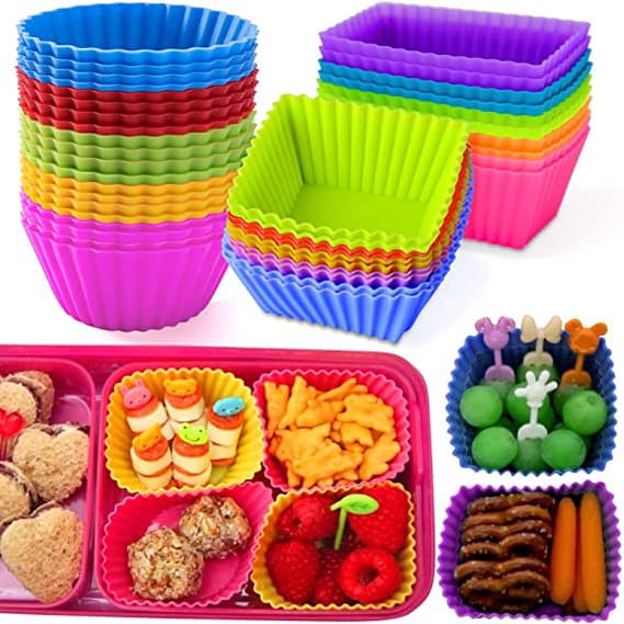 Silikon Partisi Bento / Sekat silikon bekal anak bpa free / hiasan makanan bento / silicone cup bekal anak / cetakan cupcake muffin silikon / muffin cetakan kue cupcake / peralatan bento / silikon bento / lunch box divider