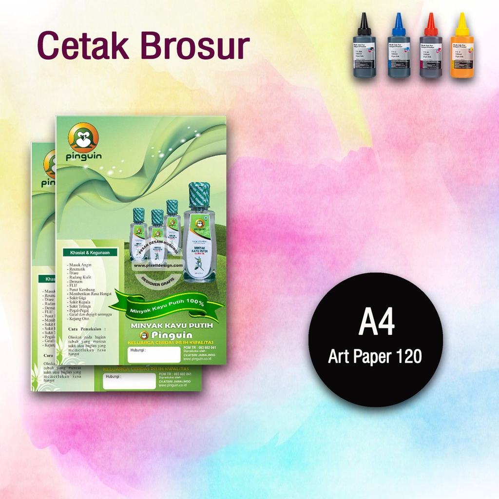 

Cetak Brosur A4 Art Paper tanpa minimal Order (SEHARI JADI)