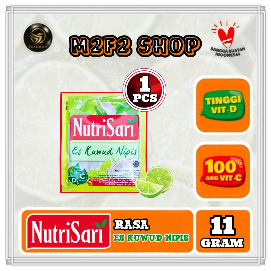 

NutriSari Minuman Serbuk Rasa Es Kuwud Nipis Sachet - 11 gr (Kemasan Satuan)