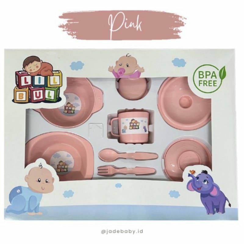 Feeding set/Alat Makan Bayi Lilbul BPAFree Large