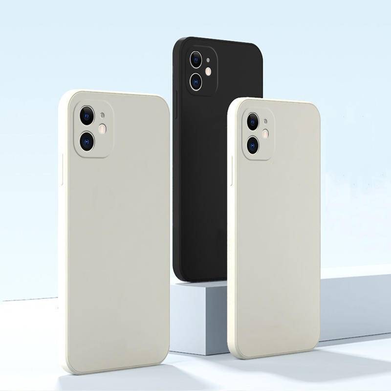Case Pelindung Bahan Silikon Untuk iPhone 13 12 11 Pro Max Mini 6 6s 7 8 Plus SE 2020 2022 X Xs XR Max