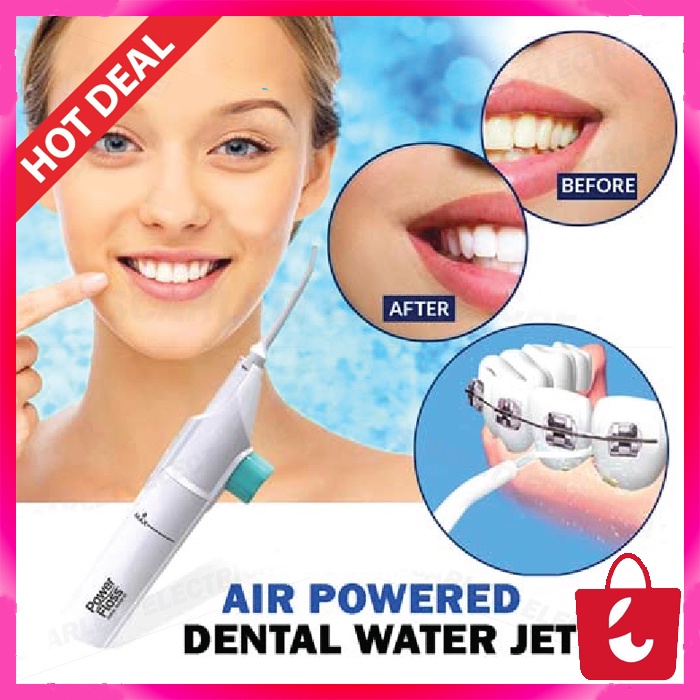 ✅ 100% Asli Power Floss Dental Water Jet Alat Pembersih Gigi Semprot Karang Gigi Pembersih Sela Gigi