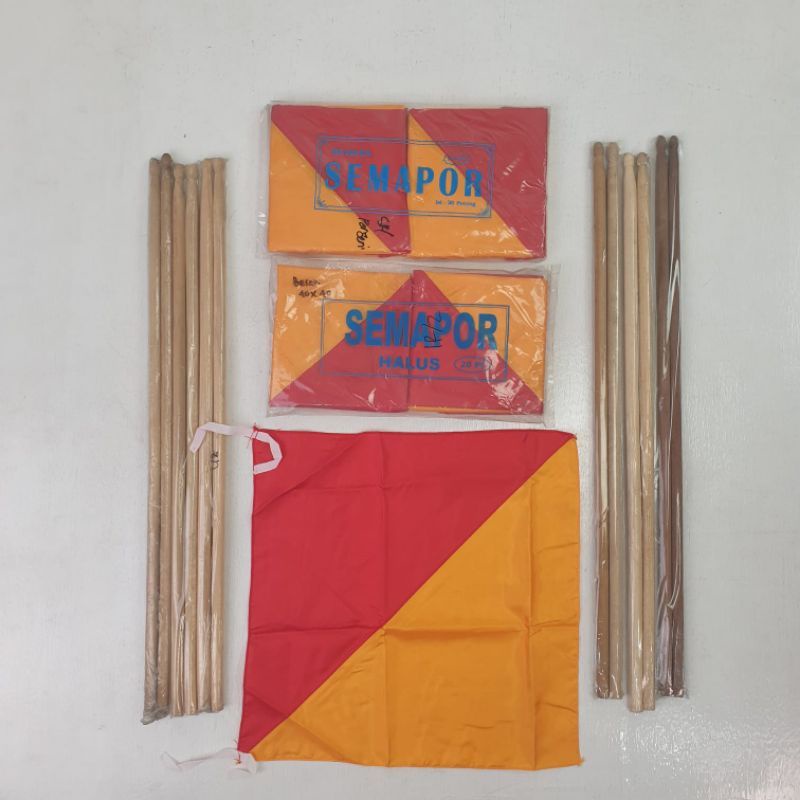 BENDERA SEMAPOR + TONGKAT