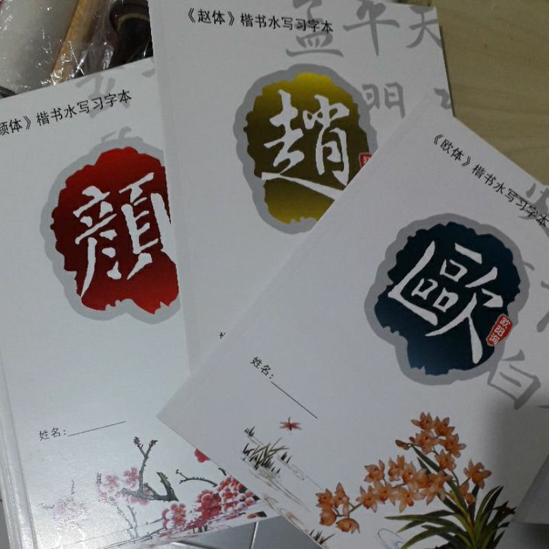 buku melatih menulis kaligrafi mandarin tanpa tinta