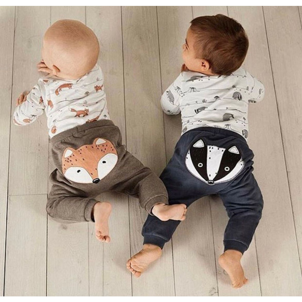 BERSERTIFIKASI SNI FOX AND BADGER SET by babybeb babeebabyshop Baju Setelan Kemeja Celana Pergi Jalan Fashion Anak Bayi Cowok Laki Terlaris Lucu Murah
