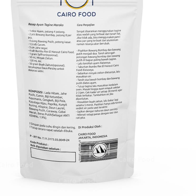 

SALE!!Bumbu Ras El Hanout Cairo Food - 100 Gram|SQ8
