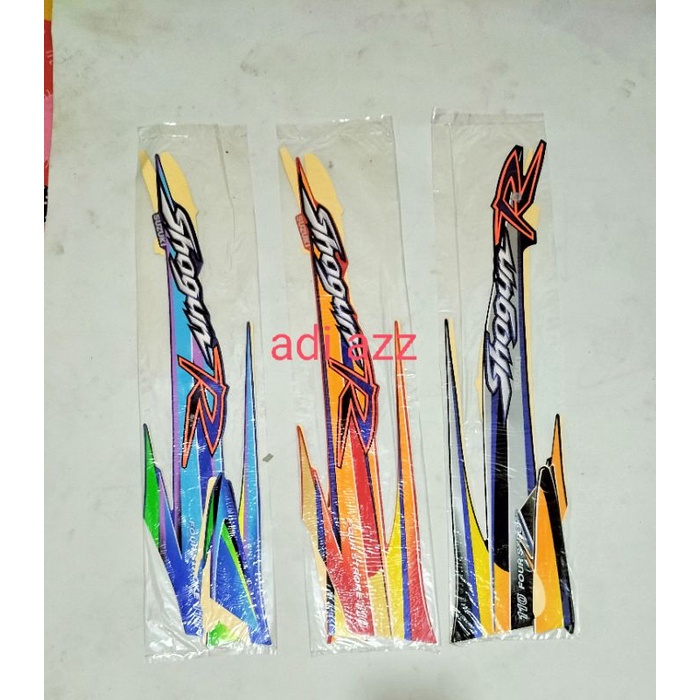 striping stiker lish full body merah biru hitam full shogun r 110 new 2001
