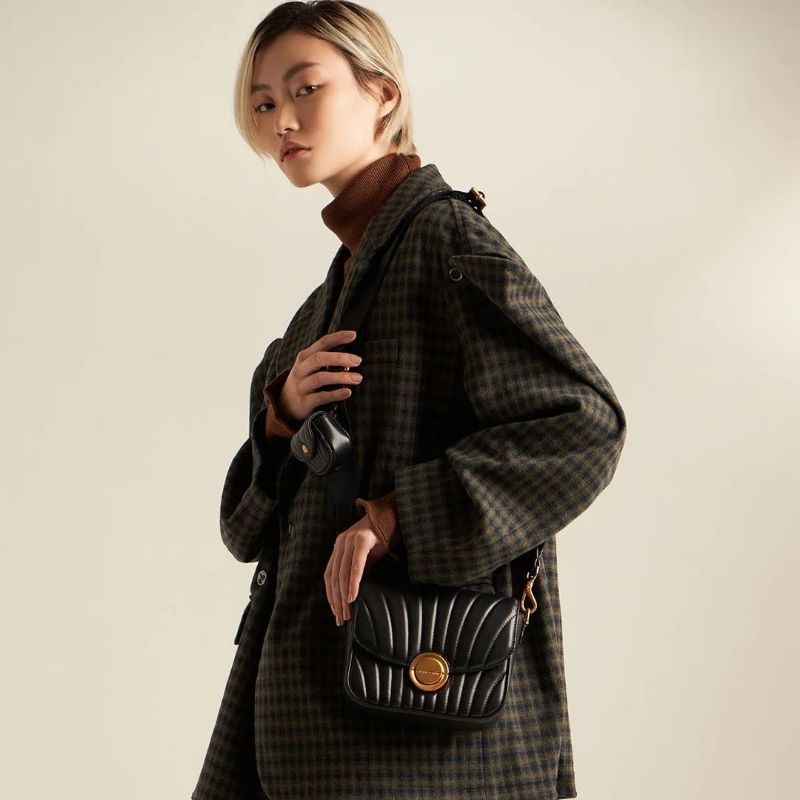 7.7 SALE | CK Aurora Metallic Accent Crossbody Bag &amp; Pouch