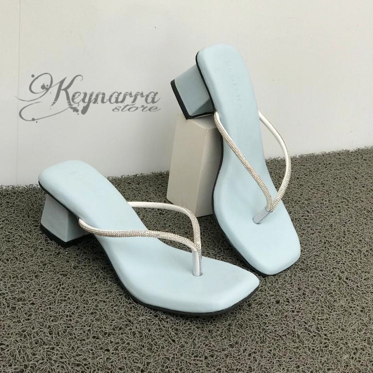 Vadisha Sofia Sendal Wanita/ Sendal Heels Hak Tahu 5cm. Keynarra Store