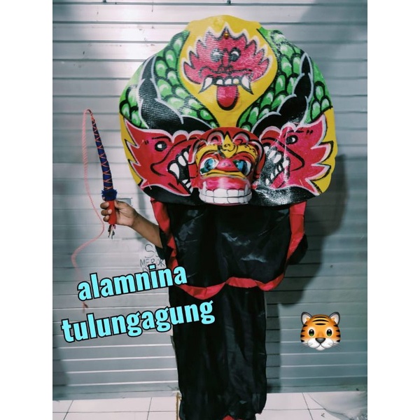 barongan jumbo dan cambuk anak