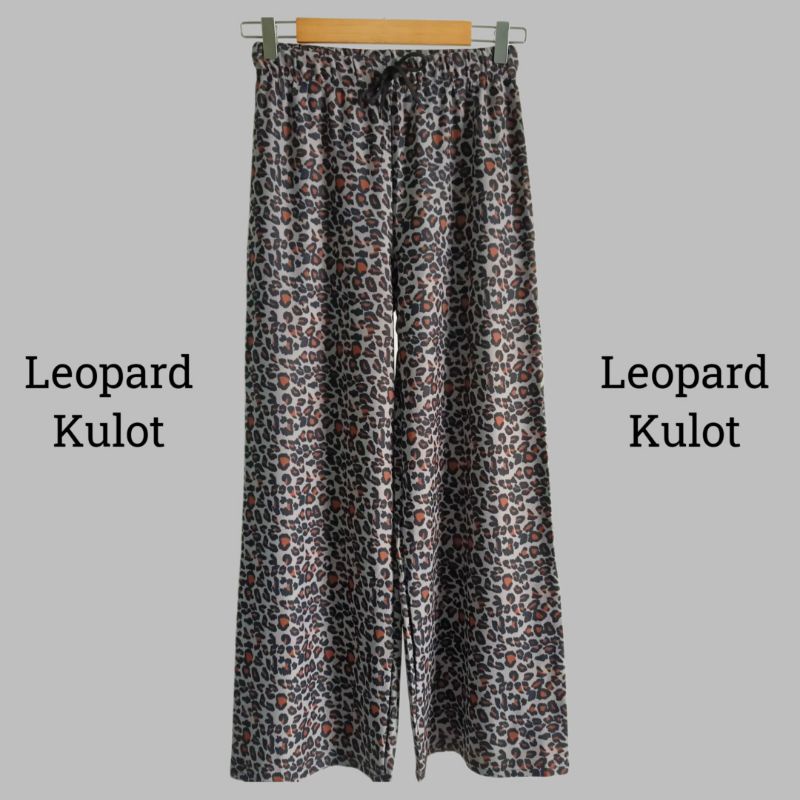 KULOT LEOPARD MACAN SUEDE CELANA PANJANG WANITA IMPORT PREMIUM